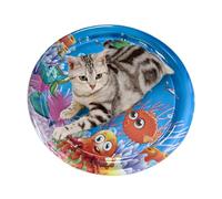 Tapis à eau pour chats | Jeu sensoriel pour animaux de compagnie et bébés avec tapis d'eau - Jouet amusant confortable et rafraîchissant pour jouer, dormir comme lit à eau lors d'activités de plein