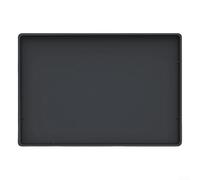 Tapis à expresso pratique en silicone antidérapant, protège les comptoirs de cuisine de la chaleur, 40 x 50 cm (noir)