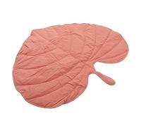 Tapis à Feuilles, Coussin D'éveil en Coton, Tapis de Chambre D'enfant, Tapis de Plante, Tapis de Ventre pour Fille, Doux, Réversible, Lavable, Tapis de Sol Pliable, Tapis de (PINK)