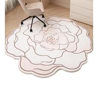 Tapis à Fleurs irréguliers pour Chambre à Coucher, Salon, Tapis à Poils Courts, tapi Mignon pour Bureau, Chambre d'enfant, Piano, Batterie, Animaux domestiques(Flower C,300cmx300cm)