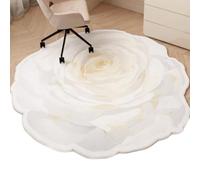 Tapis à Fleurs irréguliers pour Chambre à Coucher, Salon, Tapis à Poils Courts, tapi Mignon pour Bureau, Chambre d'enfant, Piano, Batterie, Animaux domestiques(Flower A,200cmx200cm)