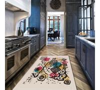 Tapis à géométrie abstraite pour salon chambre carpette abstraits modernes lavables à la machine lignes et formes variées grands modèles à poil bas un paillasson antidérapant salle à manger 160x200cm