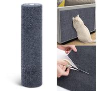 Tapis à Gratter Autocollant pour Chat - Tapis à Découper 40 x 200 cm - Tour à Chat Murale pour Protéger Les Tapis et Meubles (Gris, 1 Pièce)
