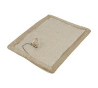 Tapis À Gratter Crème Europet Bernina 50x32cm Sisal Pour Chats Avec Souris Jouet