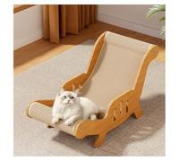 Tapis à Gratter en Sisal pour Chat, 2-en-1 Grattoir et Repos, Fauteuil Inclinable à Chat Multifonction, Griffoire, Résistant à l'usure, pour Divertissement Intérieur/Protection de Meubles (A)