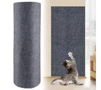 Tapis à gratter mural pour chat - 200 x 40 cm - Autocollant - Pour chat - Gris clair