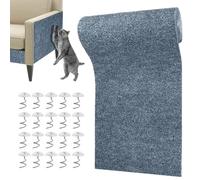 Tapis À Gratter pour Chat - 210 X 40 Cm, Taille Flexible, Tapis Àgratter Mural Découpable À Faire Soi-même, Tapisà Gratter Auto-adhésif pour Chat | Protecteur De Meubles avec 20 Vis pour La Protecti