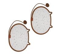 Tapis à gratter pour Chat, Chaise Longue en Corde de Coton tissée avec Teaser, Coussin Ovale en Forme d ' Oreille pour Les Zones de Repos intérieures, Lot de 2 chaises Longues tissées pour Chat,