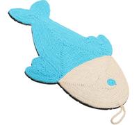 Tapis à Gratter pour Chat de Poisson, Usage Double | Sisal et Tissu EVA Antidérapant, pour Pattes, Legs de Meubles, Intérieur, Chats et Appartements