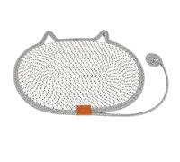 Tapis à gratter pour chat en corde de coton avec jouet, fournitures pour animaux de compagnie pour gratter, chasse, simulation mentale, exercice de stimulation mentale, soulagement de l'ennui, salon