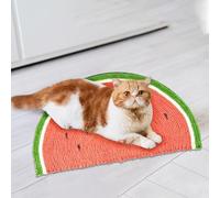 Tapis à Gratter pour Chat, Tapis à Gratter en Sisal pour Chat, Tapis à Gratter pour Chat, Planche à Gratter pour Chat, Tapis à Gratter pour Le Meulage des Griffes, Protection du(1PCS-Rouge, Vert)