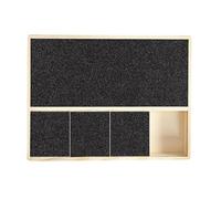 Tapis à gratter pour pattes de chien - Grattoir pour chien, tapis à gratter carré pour pattes de chien | Tampon de papier de verre carré patte de chien avec boîte à friandises, tampons de polissage po