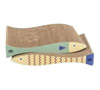 Tapis À Gratter - Trixie - Poisson - 2 Pièces - Herbe À Chat - 40x30x11 Cm