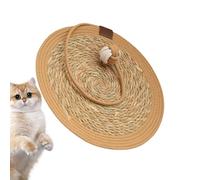 Tapis à griffer pour chat | Grattoir avec balle de protection de meubles pour sol interactif d'angle de jeu griffe