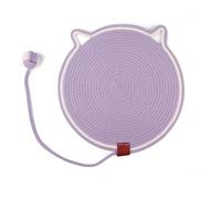 Tapis à griffer pour chat, griffoir rond avec oreilles suspendues, jouets pour chat, protection de meubles, lit pour chat pour griffe de meulage