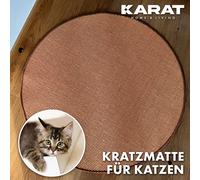 Tapis à griffer pour chats Rond Sisal Tapis à griffer pour le soin des griffes Terra 150 cm de diamètre