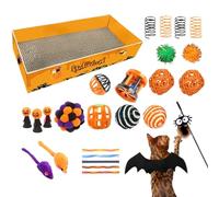 Tapis À Griffes pour Chats D'Intérieur, Griffoir pour Chat Anti-Rayures, Lot de 27 Protège-Meubles en Carton Ondulé pour Maison Appartement Chambre Salon