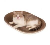 Tapis À Griffoir pour Chat - Lit Ovale Aéré et Ludique - Protège Meubles en Papier à Gratter | pour Chaton Dormir Aiguiser Griffes Intérieur Salon Chambre Coin