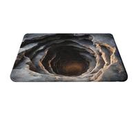 Tapis à illusion d'optique 3D, effet de surprise, design tourbillonnant et sans , antidérapant, résistant aux taches et à l'usure, et absorbant. Convient à une utilisation intérieure et extérieure