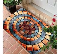 Tapis à illusion d'optique 3D - Testez et jouez avec un chien ou un chat, tapis qui ressemble à un trou dans le sol, tapis avec trou 3D, illusion d'optique, paillasson antidérapant pour porte, entrée