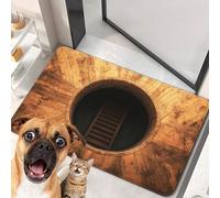 Tapis à Illusion d'optique, Tapis 3D Effet Grotte, paillasson antidérapant | Usage intérieur/extérieur pour entrée, Salon, Salle de Jeux et Bureau B 40 * 60cm/15.7 * 23.6in