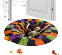 Tapis à illusion optique pour Halloween Tapis Antidérapant Fantôme Illusion | Tapis de Sol Drôles Halloween Pour Maison Salon Chambre Salle de Bain Cuisine Entrée Hôtel Fête UN