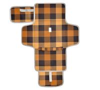 Tapis à langer carré réutilisable orange marron avec poche en tissu pour les mamans, les papas, cambiador de pa?ales para Bebes
