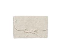 Jollein Tapis à langer bébé - Bouclé - Tapis à langer de voyage pliable - 71x50 cm - Doux, Déperlant & Lavable - Avec liens - Idéal pour les déplacements - Couleur Naturel