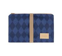 Tapis à langer nomade imperméable Hyde Park Denim Blue Diamonds