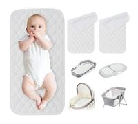 Tapis à langer portable pour bébé lot de 3 imperméable pliable et réutilisable idéal pour les voyages la maison et les sorties. Indispensable pour bébé.