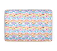 Tapis à langer portable pour bébé Motif vagues d'étoiles de mer 132,1 x 86,4 cm (L x l)