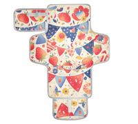 Tapis à langer réutilisable avec drapeau des fruits du 4 juillet pour bébé avec poche à mouchoirs, matelas à langer portable pour bébé, station de voyage pour bébé, kit cambiador de pa?ales para Bebes