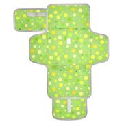 Tapis à langer réutilisable avec poche à mouchoirs - Tapis à langer portable pour mamans et papas - Moderne - Rond - Pois verts