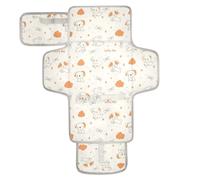 Tapis à langer réutilisable avec poche en tissu Motif chiens mignons de dessin animé