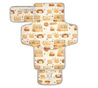 Tapis à langer réutilisable en forme de voiture de pain de bière, motif dessin animé, avec poche à mouchoirs, tapis à langer portable pour bébé pour mamans, papas