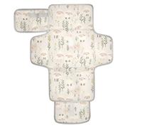 Tapis à langer réutilisable pour bébé avec poche à mouchoirs, tapis à langer léger et pliable, station à langer pour enfants, animaux, moutons, cendres, fleurs