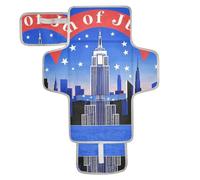 Tapis à langer réutilisable pour bébé avec poche en tissu - 4 juillet - Jour de l'indépendance de l'Empire State Building - Portable - Pour mamans, papas, cambiadores de pa?ales para Bebes