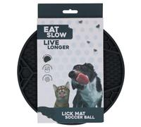 Tapis à Laper Eat Slow Live Longer Ballon de Foot - Couleur: Gris