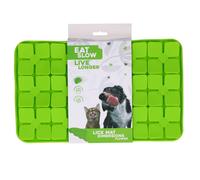Tapis à Laper Eat Slow Live Longer Fleur - Couleur: Vert