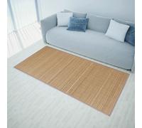 vidaXL Tapis en bambou rectangulaire 80 x 200 cm antidérapant PVC marron
