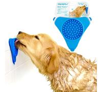 Tapis à lécher Aquapaw Premium pour chiens et chats | Tapis d'alimentation lent antidérapant pour aliments, | Soulagement de l'anxiété et de l'ennui avec les ventouses | Parfait pour bain - Bleu