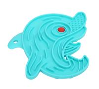 Tapis à lécher Delphinform,Tapis en silicone pour slow food,Tapis à lécher pour chiens