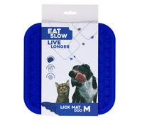 Tapis à lécher Eat Slow Live Longer - Taille: M, Couleur: Bleu