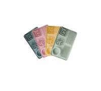 Tapis à lécher en silicone de qualité alimentaire pour animaux de compagnie - Pour chats et chiens - Multifonction - Divisé et antidérapant - Rose Lianhong, 30 x 18 x 2,5 cm (maximum 4,5 cm)