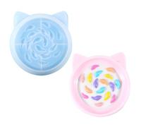 Tapis à lécher en silicone pour animal domestique - Tapis d'alimentation lente pour nourriture sèche et humide