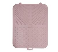Tapis à lécher en Silicone pour Animaux de Compagnie, Coussin d'alimentation Lente, soulagement de l'anxiété, résistant à la Chaleur, sans Odeur, pour Chiens, Chats, Petites, (Gris rosé pâle)
