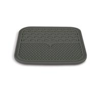 Tapis à lécher L silicone ventouse 30 x 30 cm gris pour chien