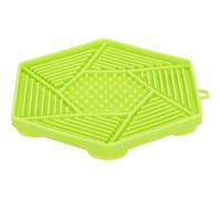 Trixie - Nappe à lécher Lick'n'Snack pour Animaux de Compagnie, Plateau à lécher en Silicone, avec ventouses, 17 cm, Vert, Passe au Lave-Vaisselle et au congélateur