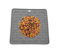 Tapis à Lécher, Plateaux Repas Silicone pour Chiens, Tapis de Nettoyage Facile 19x19cm pour Récompenses Chiots Chats