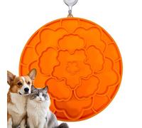Tapis à lécher pour chien | Assiette double face en silicone pour animal domestique - Gamelle pour chat à manger lentement avec ventouses | pour animaux de compagnie, chats, chiots, ennui